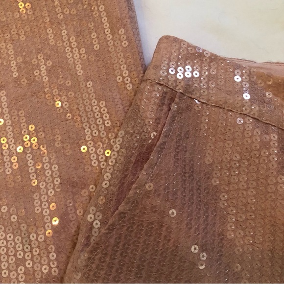 Kim Shui Pants All Over Sequin Pailette in Pink holiday Size Small Brand NWOT - Picture 15 of 15